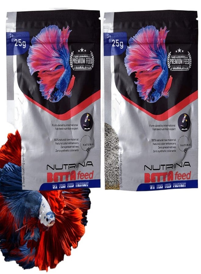 VAYINATO® WA Nutrina Betta Floating Pellets Fish Food, 25G (Bass of 2) by Petzlifeworld