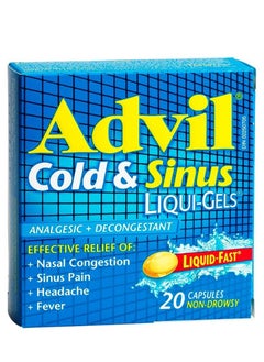 Cold and Sinus Liqui-Gels, 20 Capsules