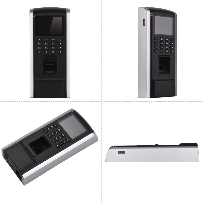 Fingerprint Access Control Time Attendance Machine Biometric Time Clock Employee Fingerprint/Password/ID Card with Software Support U Disk Export Report for Door Locks Portuguese version - Image 5