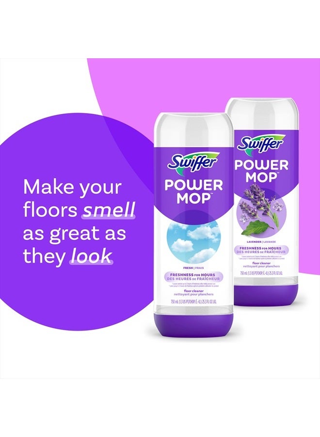 Swiffer PowerMop Floor Cleaning Solution with Fresh Scent, 25.3 fl oz, 2 Pack - Image 4