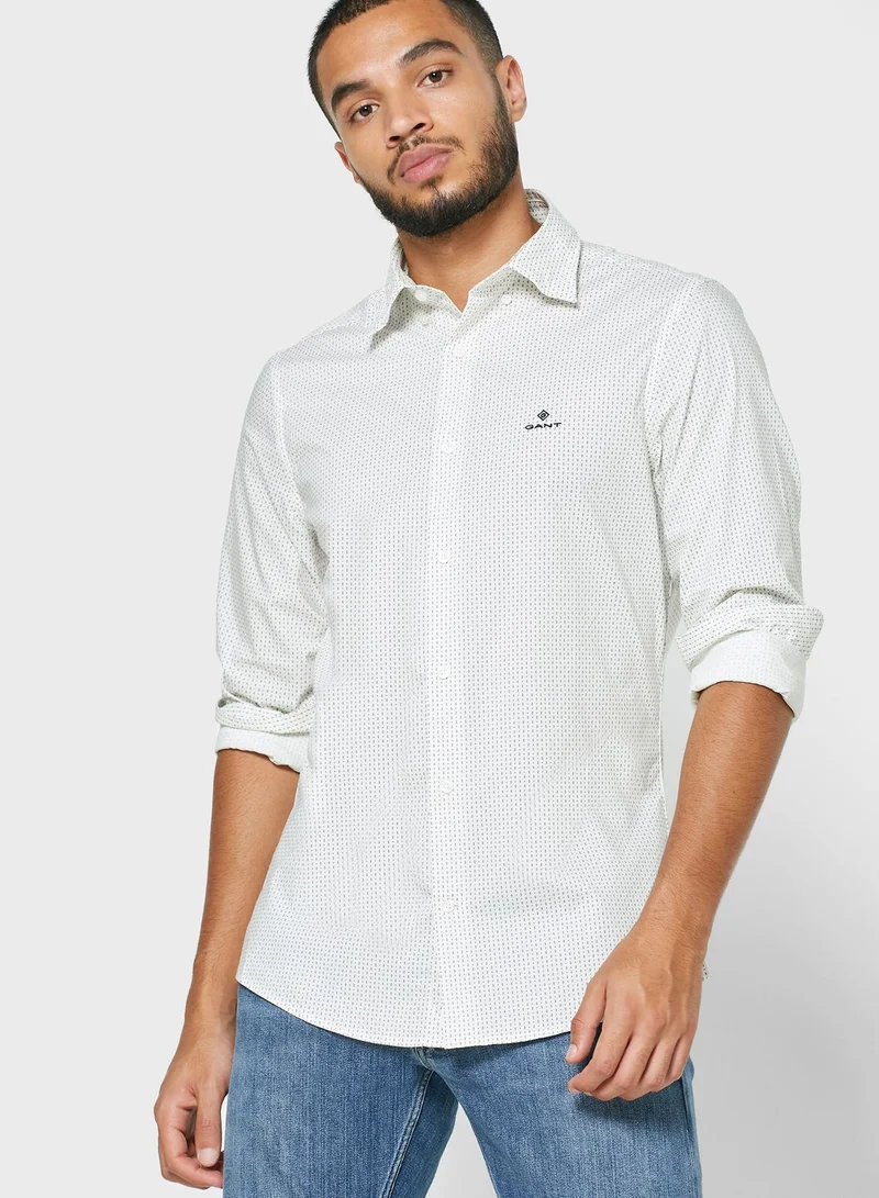 GANT Geo Print Slim Fit Shirt