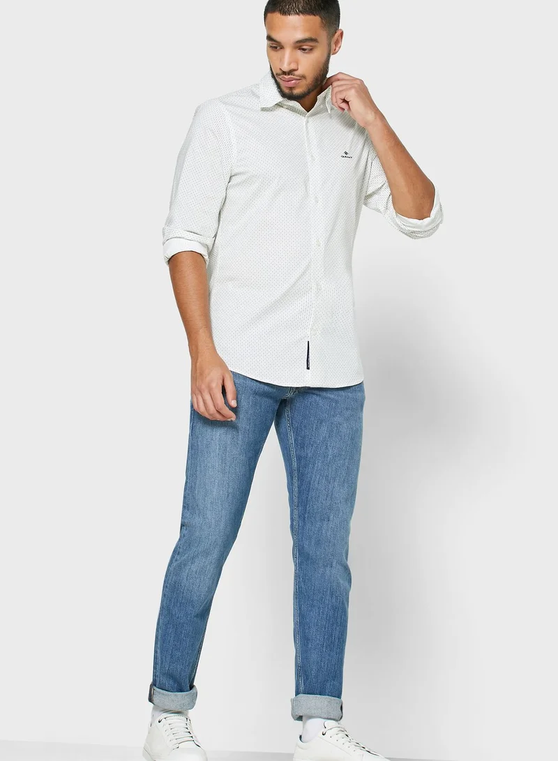 GANT Geo Print Slim Fit Shirt