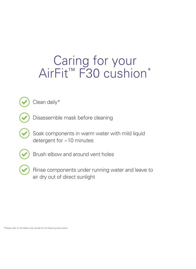 Resmed - AirFit F30 Full Face Replacement Cushion - Small - Image 1