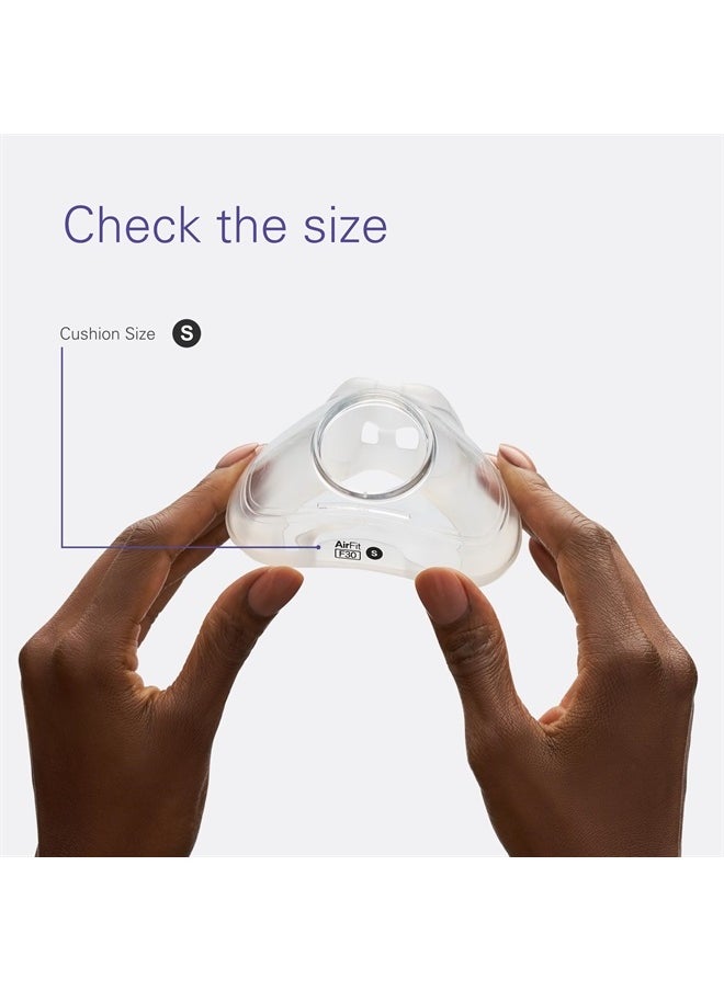 Resmed - AirFit F30 Full Face Replacement Cushion - Small - Image 1