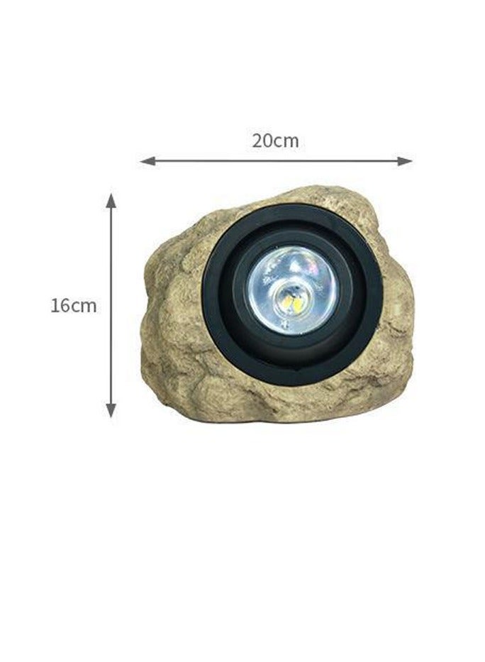 أضواء حدائق تعمل بالطاقة الشمسية - أضواء LED مقاومة للماء IP65، أضواء حجرية زخرفية للممرات، الممشى، الفناء، والحديقة. - Image 2