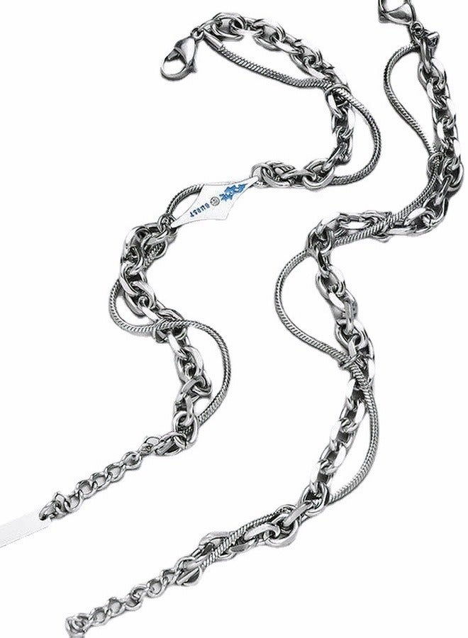 Titanium Steel Bracelet For Men, Double-layer Fashionable Bracelet Accessory - Image 4