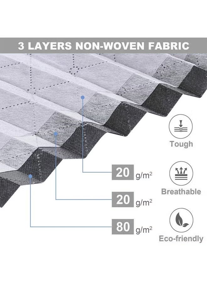 Large Storage Bags, Foldable Non-woven Fabric Closet Storage Bag, Closet Organizer, Clothing Storage Box With Reinforced Handles, Sturdy Zipper And Transparent Window For Quilts, Clothing, Bedding, Grey - Image 3