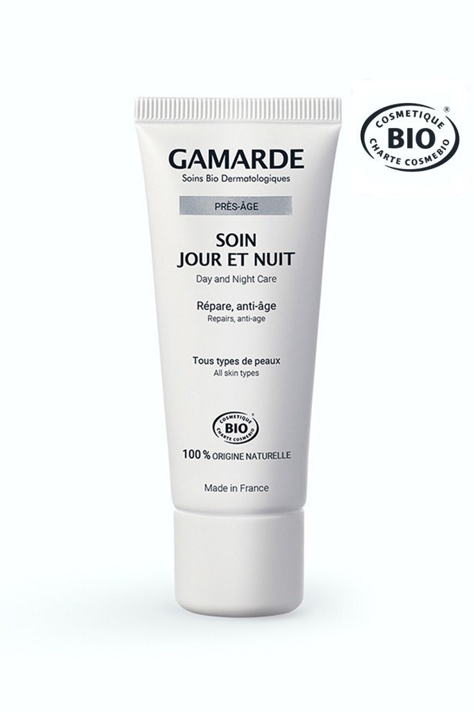 Day & Night Care Cream 40ml – Certified Organic Nourishing & Anti-Aging Face Cream with Hazelnut Oil, Vitamin E, Wheat Germ & Chlorophyll – Restores Comfort, Improves Elasticity & Radiance – Vegan