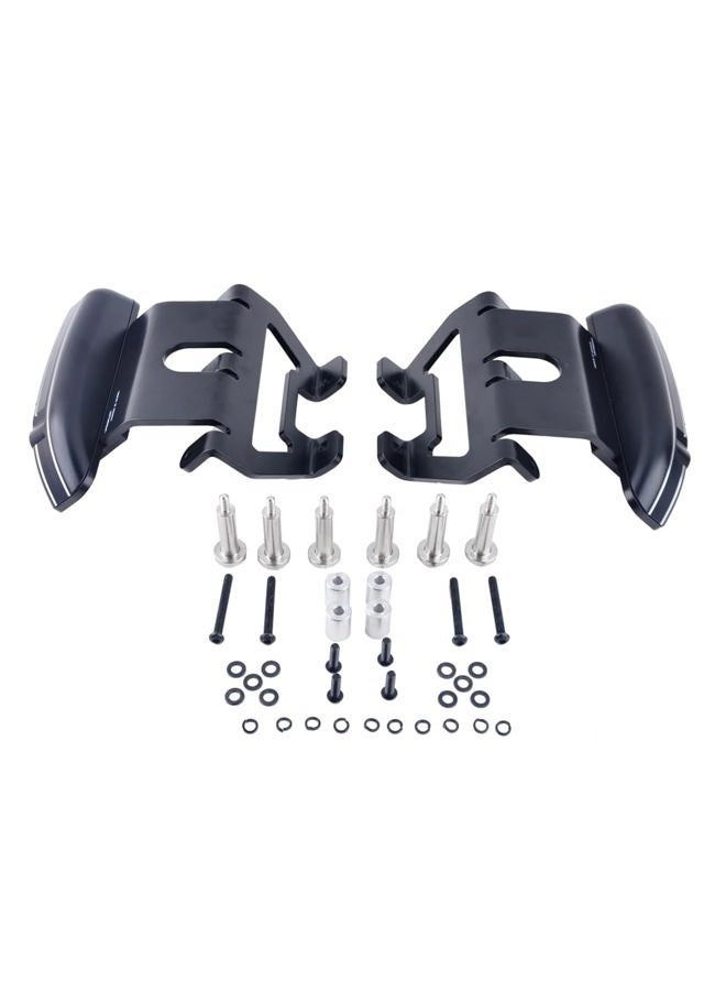 Panical Adjustable Highway Pegs Flip Foot Pedals Brackets For Honda Goldwing GL1800 GL1800B F6B 2018-2020 Aluminum Alloy Black - Image 2