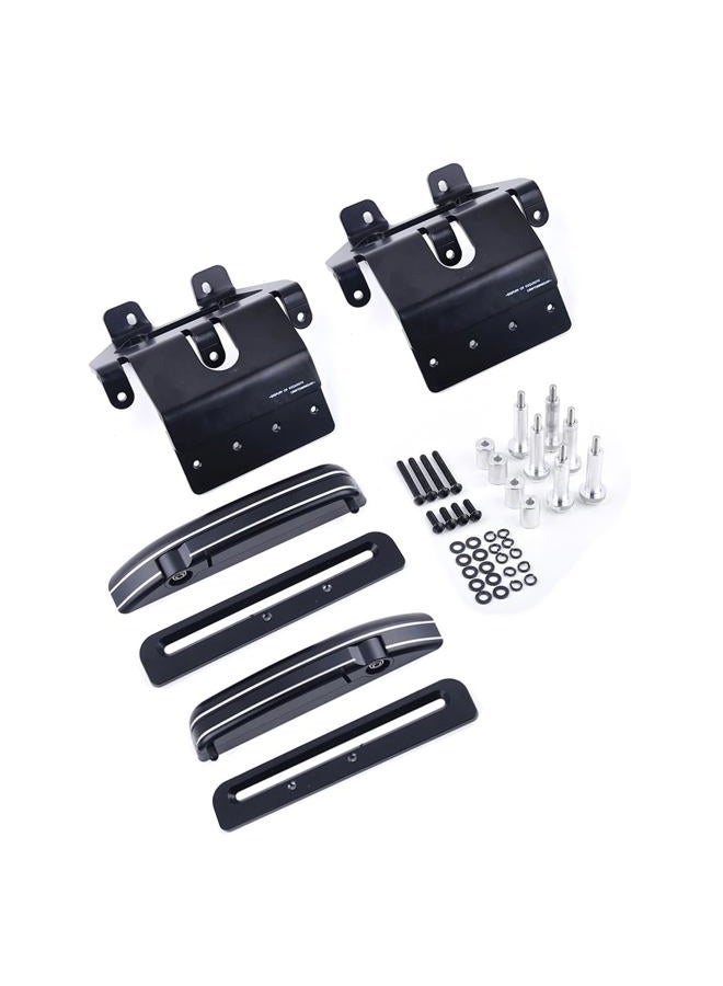 Panical Adjustable Highway Pegs Flip Foot Pedals Brackets For Honda Goldwing GL1800 GL1800B F6B 2018-2020 Aluminum Alloy Black - Image 4