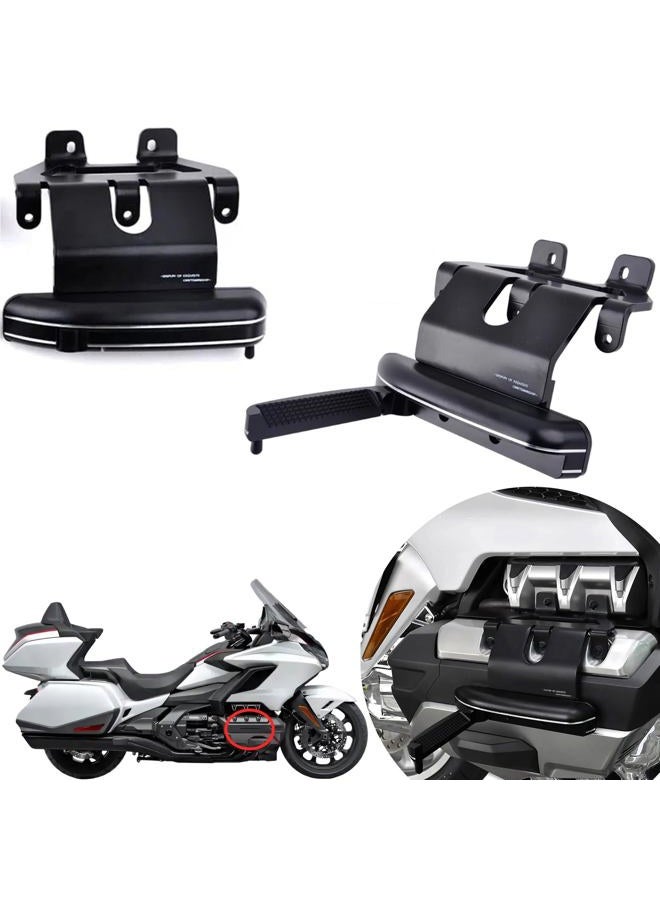 Panical Adjustable Highway Pegs Flip Foot Pedals Brackets For Honda Goldwing GL1800 GL1800B F6B 2018-2020 Aluminum Alloy Black - Image 1