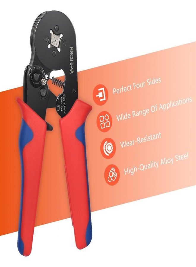 Flintronic Ferrule Crimping Tool, Ferrule Pliers, Self Adjustable Ratchet Bootlace Ferrules Crimper Plier, Hand Crimping Pliers, Wire Crimping Tool for Bootlace-Ferrules - Image 5