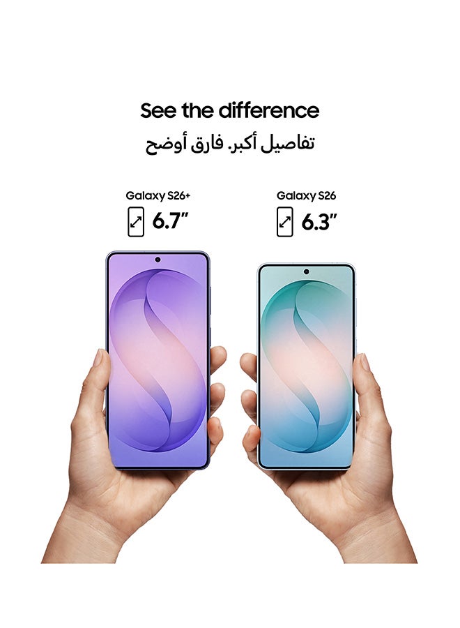 سامسونج جالاكسي S26 ثنائي الشريحة أبيض 12 جيجابايت رام 256 جيجابايت 5G - نسخة الشرق الأوسط - Image 3