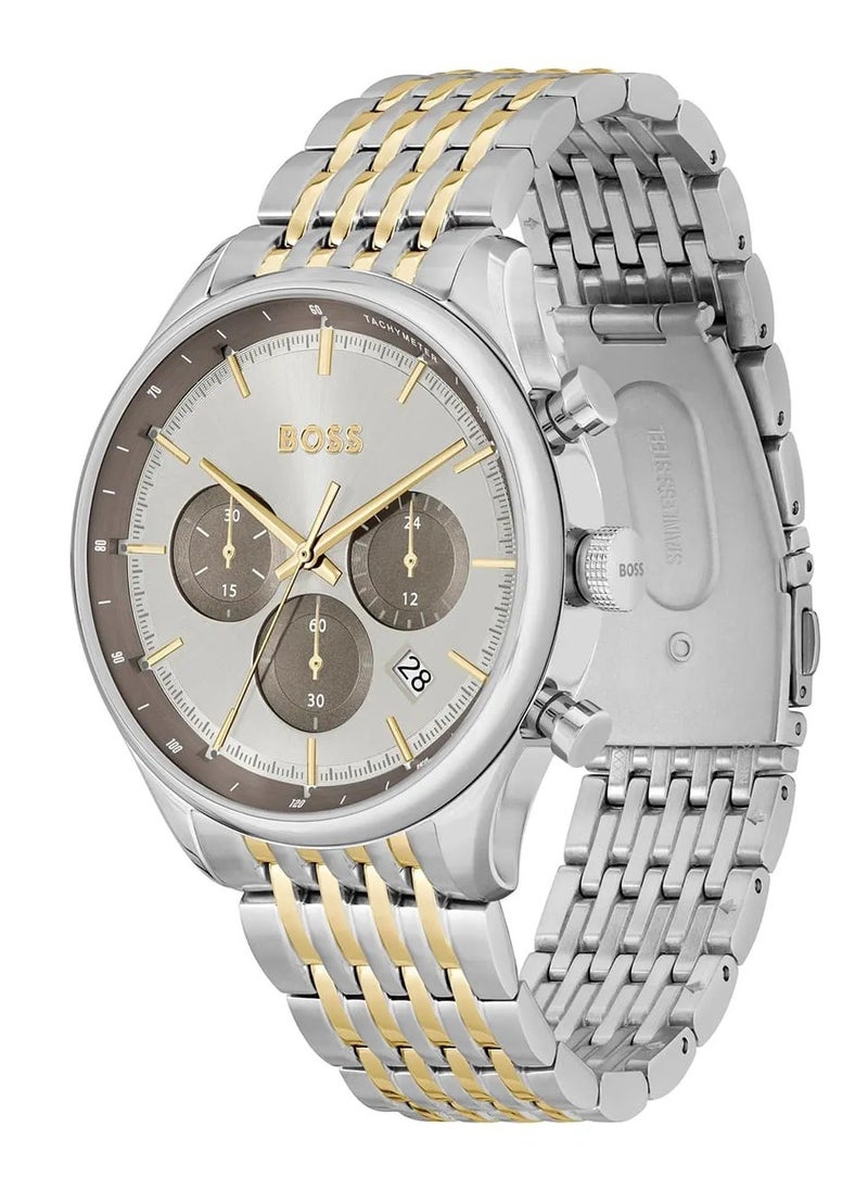 HUGO BOSS Men's Chronograph Round Stainless Steel Wrist Watch 1514053 - 45 mm  - Image 2
