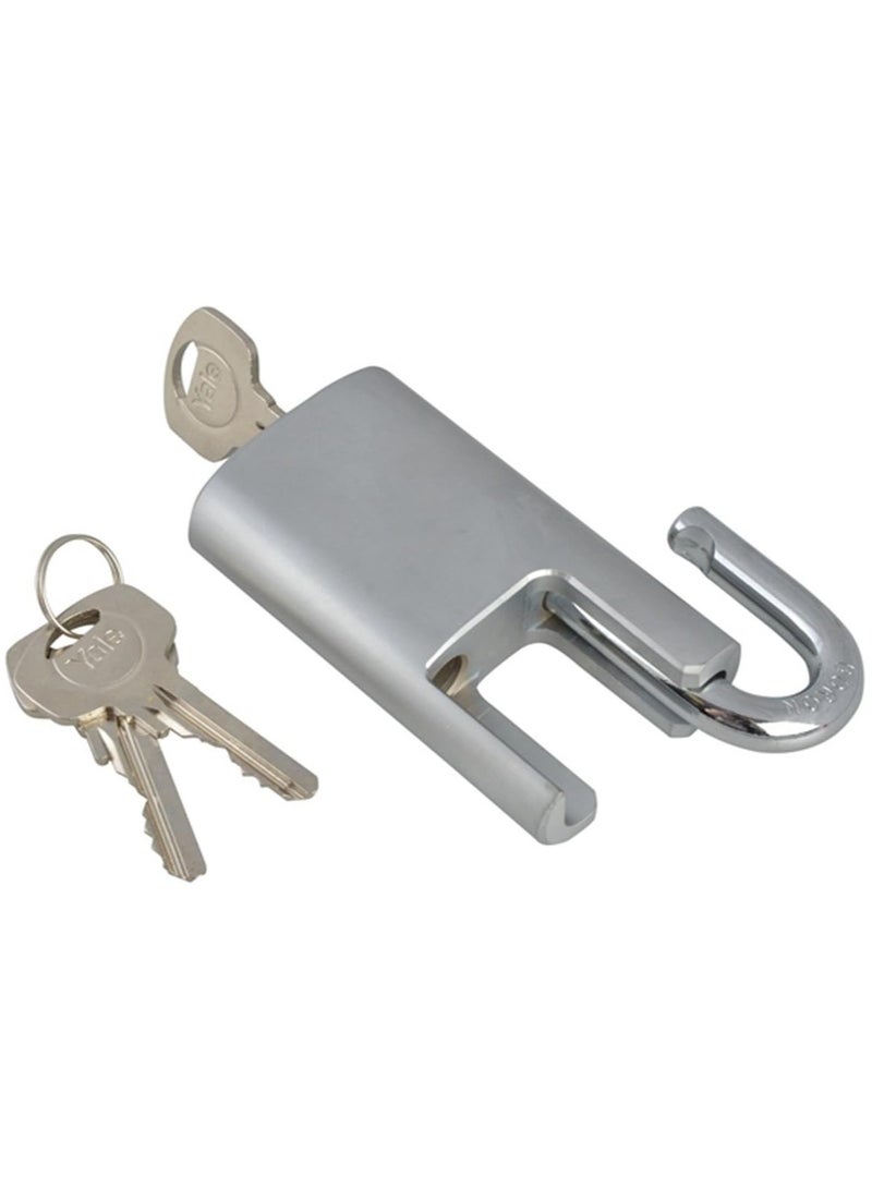 Yale Y210 Steel Padlock 51mm Closed Shackle  High Security Boron Shackle, Chrome Plated Y210/51/127/1  - Image 4