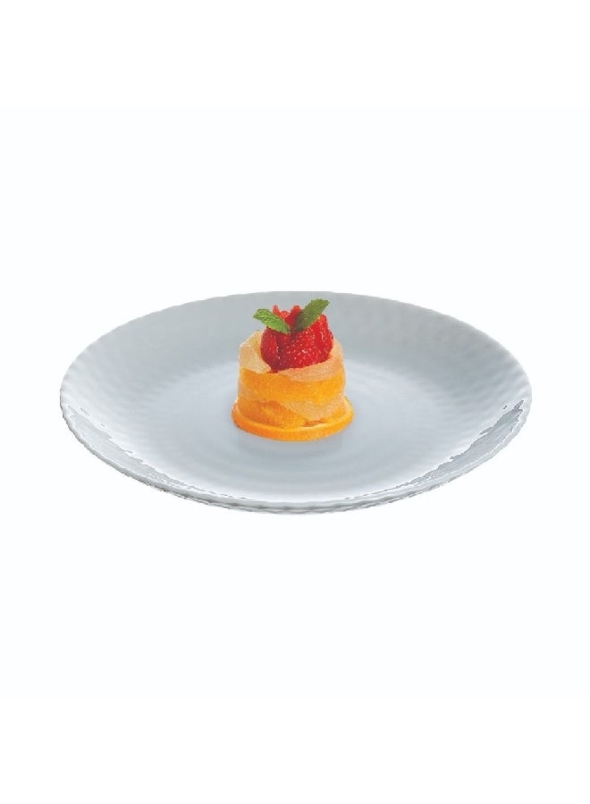 لومينارك طبق حلوى زجاج مقسّى آمن للميكروويف وغسالة الصحون بامبيل رمادي فاتح  سم - Image 3