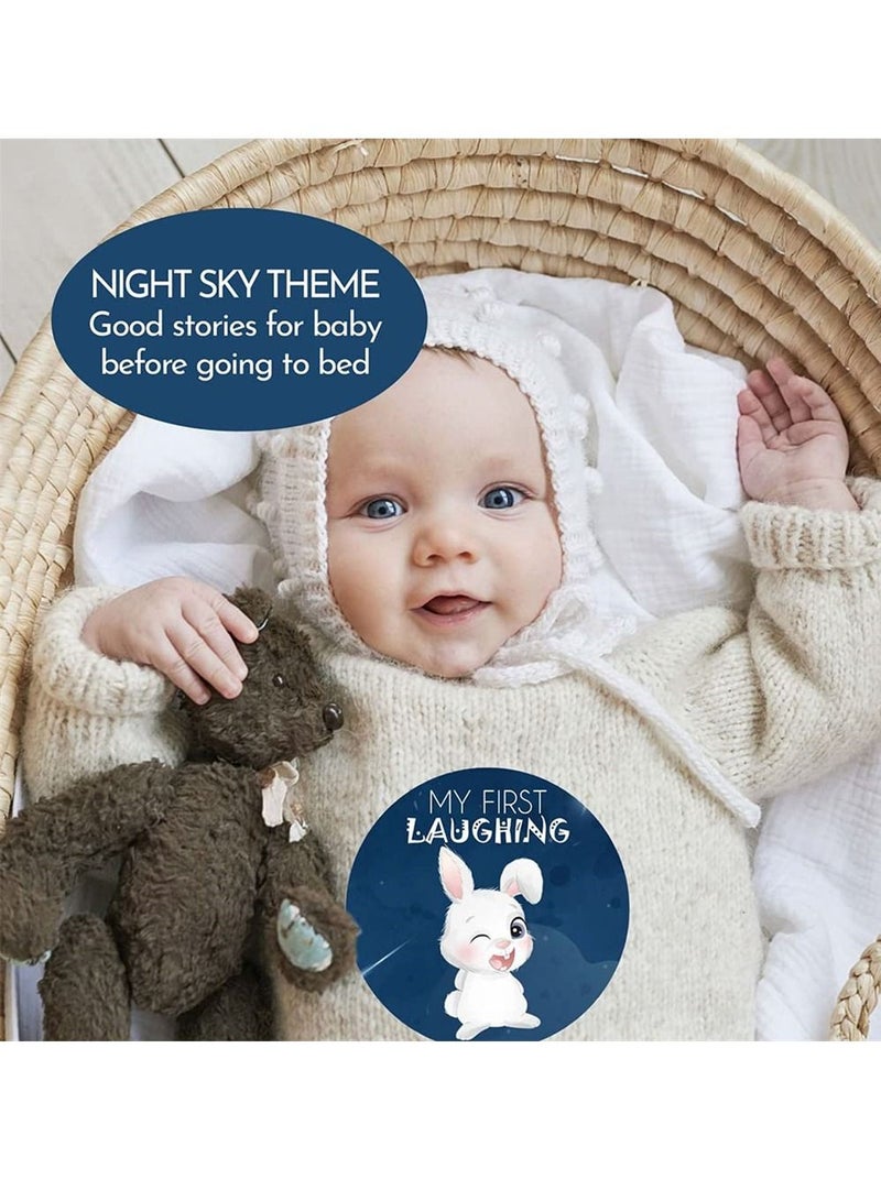 SYOSI Baby Monthly Stickers Animals Baby Milestone Stickers Jungle Newborn Stickers Month Stickers for Baby Boy Gender Neutral Unisex Newborn Monthly Milestones (Set of 32) - Image 4