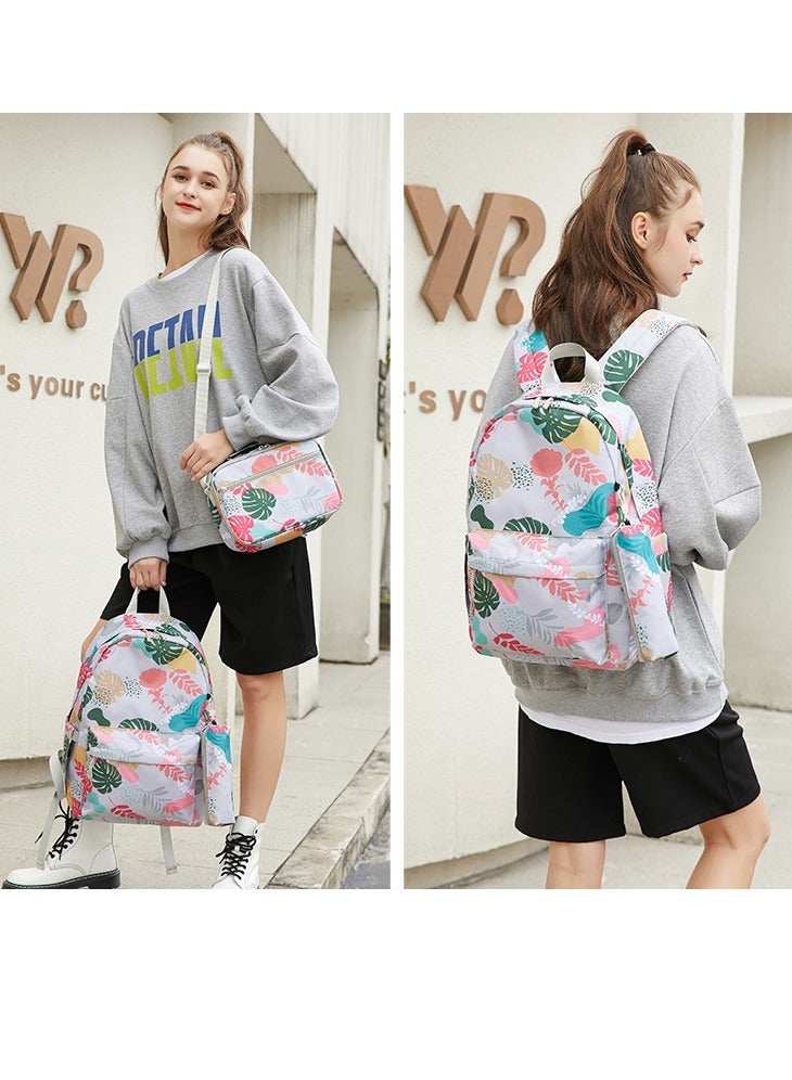 SKT Shiketro Two-piece Student Backpack Qutdoor Printed Waterproof Backpack - Image 3