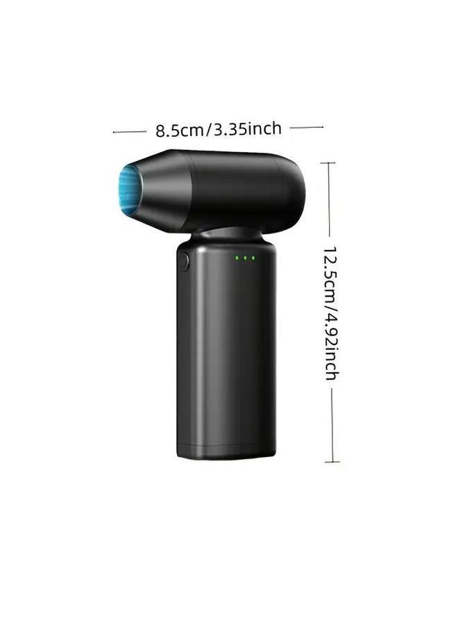 مروحة دوارة محمولة متعددة الوظائف - منظف غبار قوي محمول - شحن عبر USB - 4 سرعات - Image 4