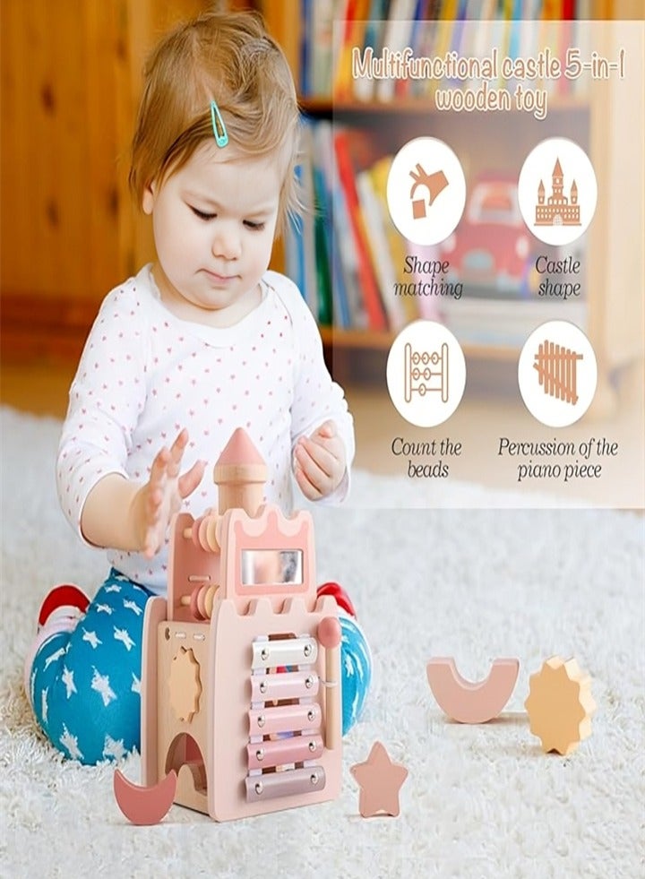 Educational wooden stacking toys, improve hand movement and concentration, girl gift  - Image 3