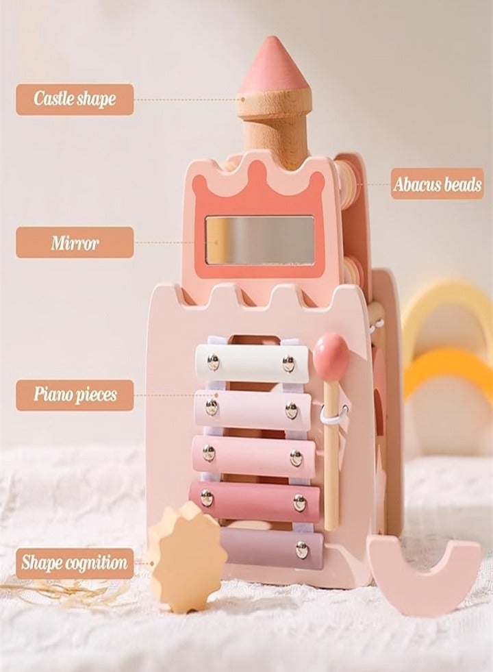 Educational wooden stacking toys, improve hand movement and concentration, girl gift  - Image 4