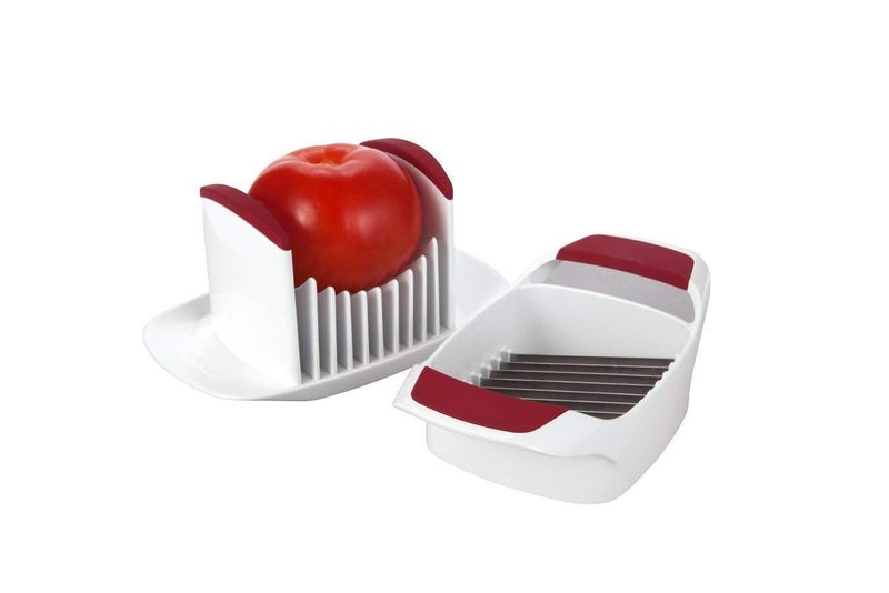 JRT Stainless Steel Sharp Blade Perfect Slicer Cutter for Tomato Onion Egg Vegetable Salad Maker with Safety Holder - Image 2