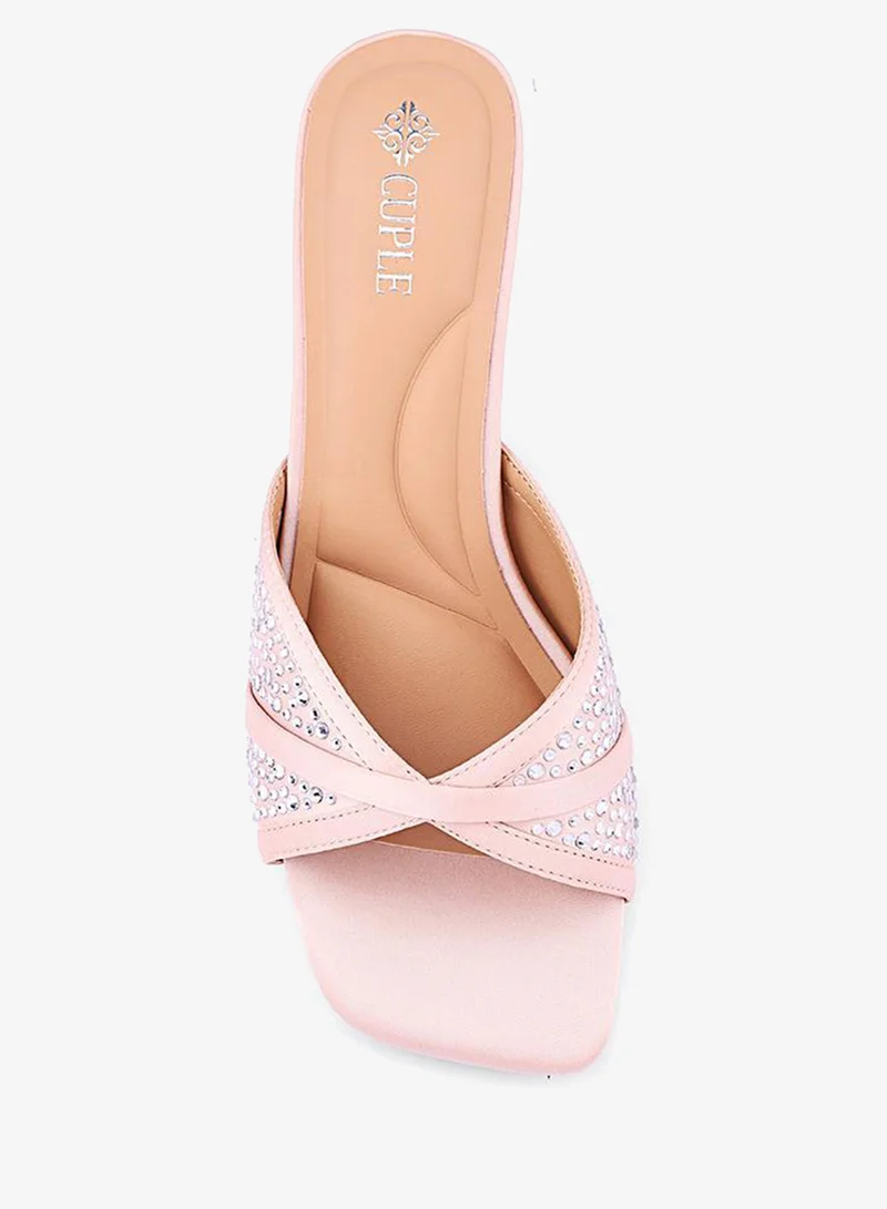 Cuple Nude Cuple Elegant Heeled Sandals for Women for Women | Best Price UAE