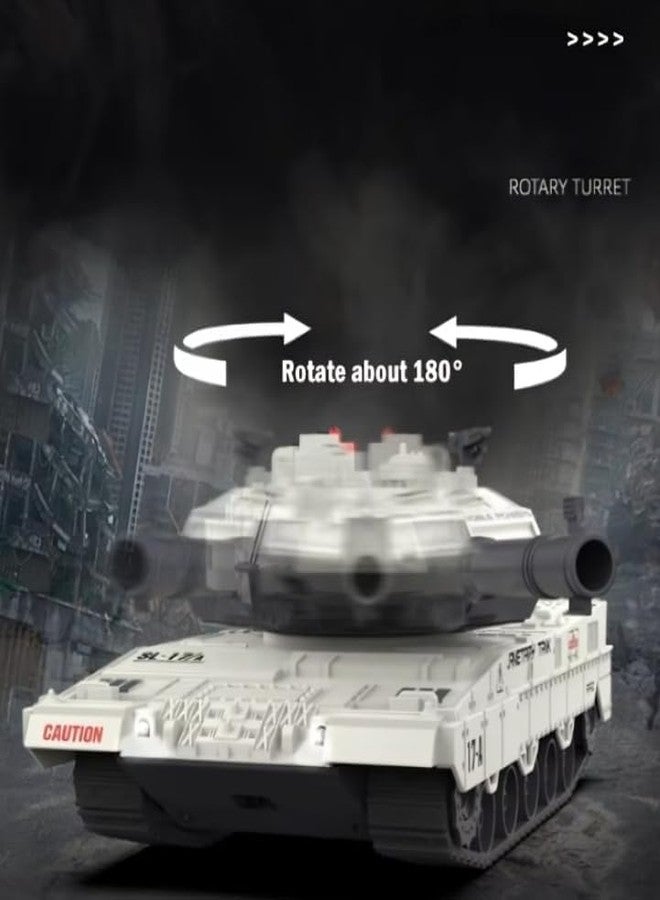 Babelly 1:14 Scale 8 Channel Water Bullet Shooting RC Tank for Kids Adults 500pcs Water Bombs Fast All Terrain Toy Car with 360°Rotating, Lighting, Outdoor RC Tank Trucks Gifts for Boys - Image 4