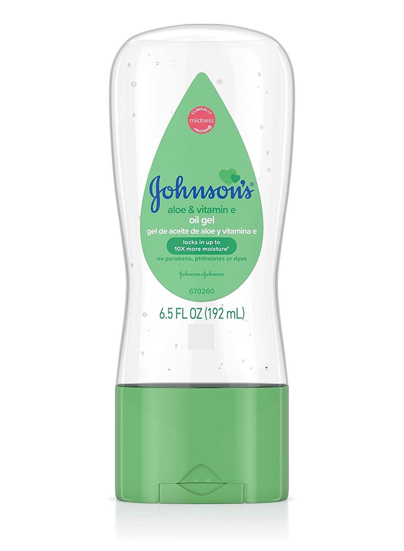 Johnson's Baby Oil Gel with Aloe Vera & Vitamin E 192ml - Image 1