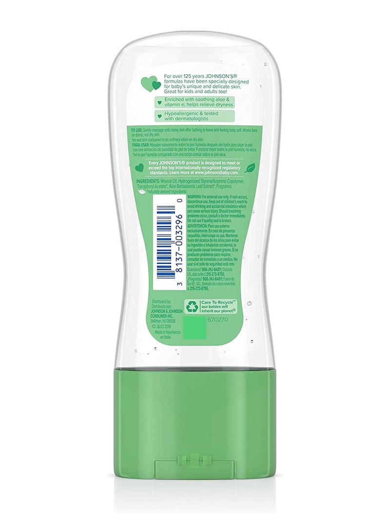 Johnson's Baby Oil Gel with Aloe Vera & Vitamin E 192ml - Image 2