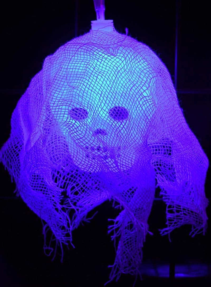 Salla Halloween Ghost LED String Lights Multi-Colour 165cm - Image 3