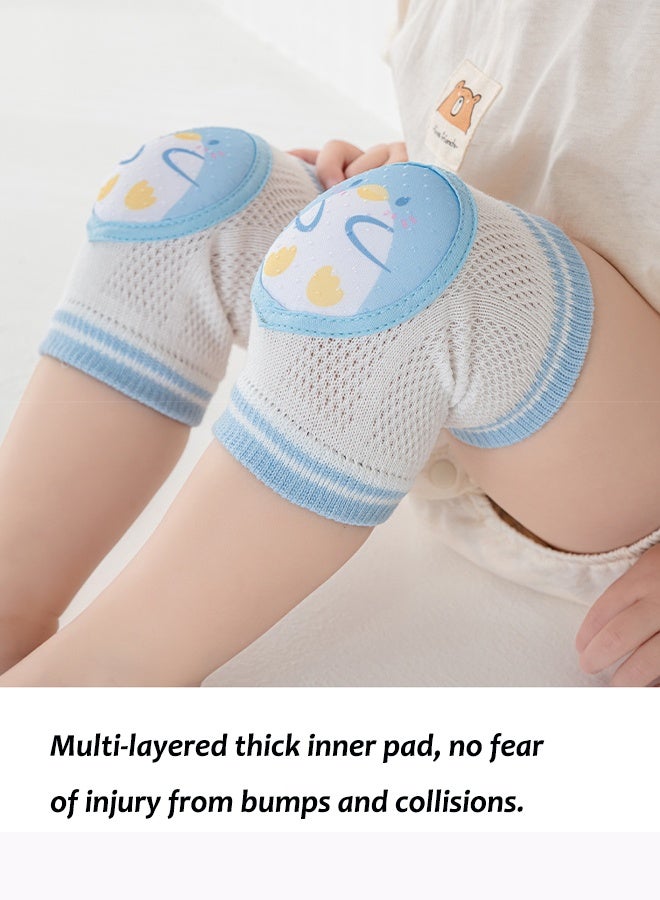 Aissiora Baby anti-slip knee pads (one pair) Baby knee protectors Baby crawling and fall protection knee pads Infant learning to walk protective gear - Image 5