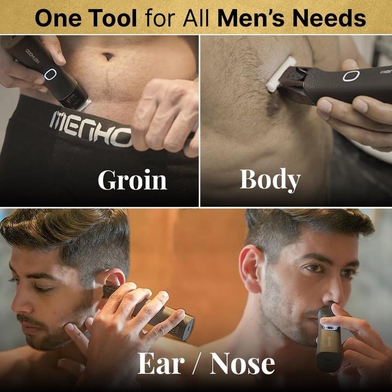 MENHOOD Men's WaterProof Cordless Grooming Trimmer for Men, Suitable for Beard, Body Private Part Shaving (Trimmer Ultra) - Image 2
