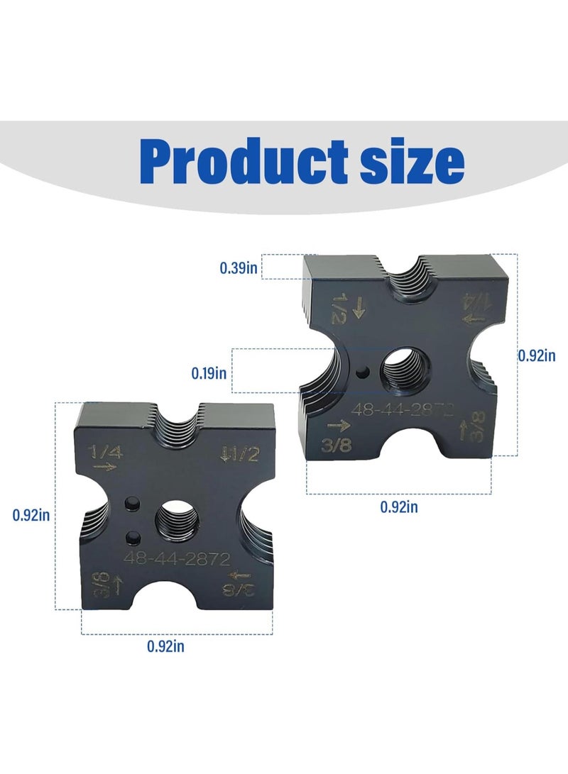 GGOOT Hardware parts 48-44-2872 brushless screw cutter cutting module replacement, 4 side rotary tool size 1/4 ", 3/8 ", 1/2 "for Milwaukee to replace the cutting mold group up and down cutting mold  - Image 2