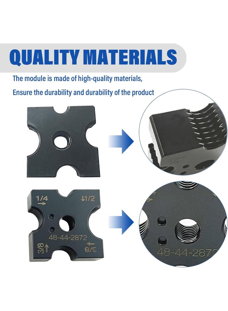 GGOOT Hardware parts 48-44-2872 brushless screw cutter cutting module replacement, 4 side rotary tool size 1/4 ", 3/8 ", 1/2 "for Milwaukee to replace the cutting mold group up and down cutting mold  - Image 3