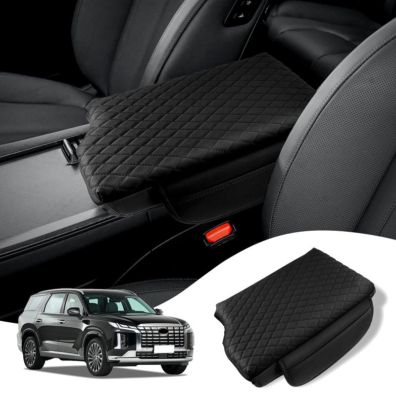 Rilsen Custom Fit for Center Console Cover Palisade 20192024 2025 2026 Armrest Cover Center Console Pad Interior Accessories Car Armrest Seat Box Cover Protector with Pockets Storage Bag