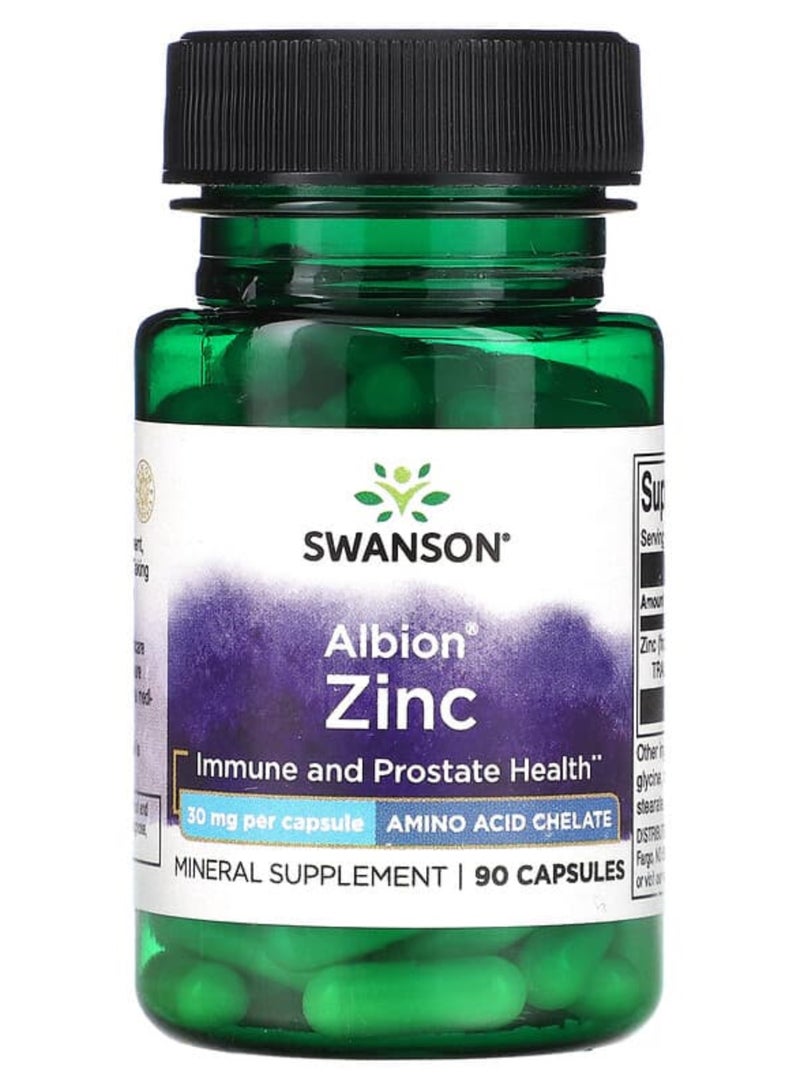 Albion Zinc 30 mg 90 Caps