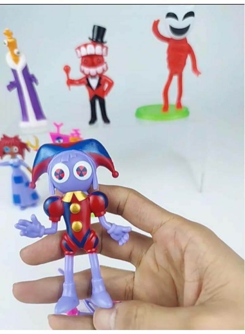 9-Piece The Amazing Digital Circus Figurines Model Toys Cake Car Model
