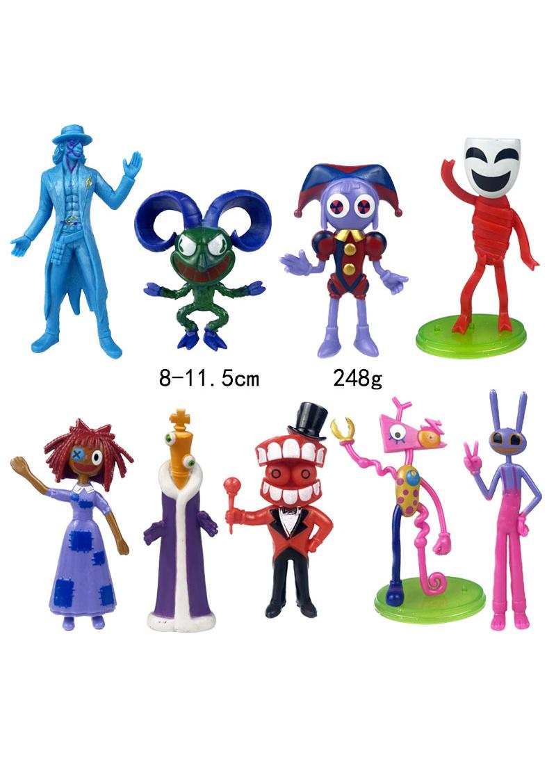 9-Piece The Amazing Digital Circus Figurines Model Toys Cake Car Model
