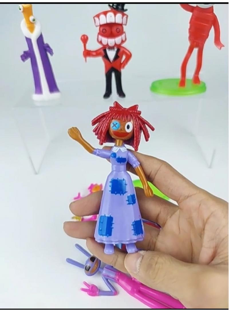 9-Piece The Amazing Digital Circus Figurines Model Toys Cake Car Model