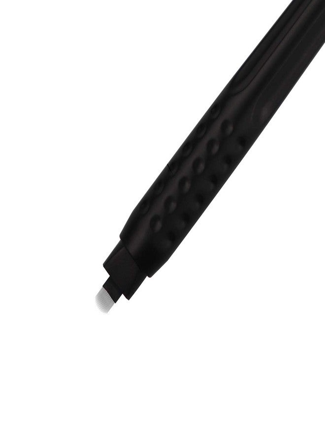 Guapa 20pcs Black Disposable Microblading Manual Pen with Needle and Cap Permanent Makeup 18U Blades 0.18MM (18U 20pcs - Image 5