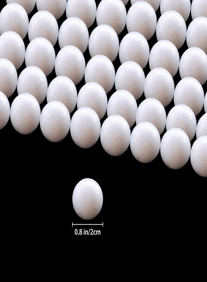 IFAMIO 100 Pack 0.8 Inch Blank Foam Balls for Art Decoration Polystyrene Small Craft Foam Balls for Easter Sphere Foam Ball for School DIY Projects - Image 3
