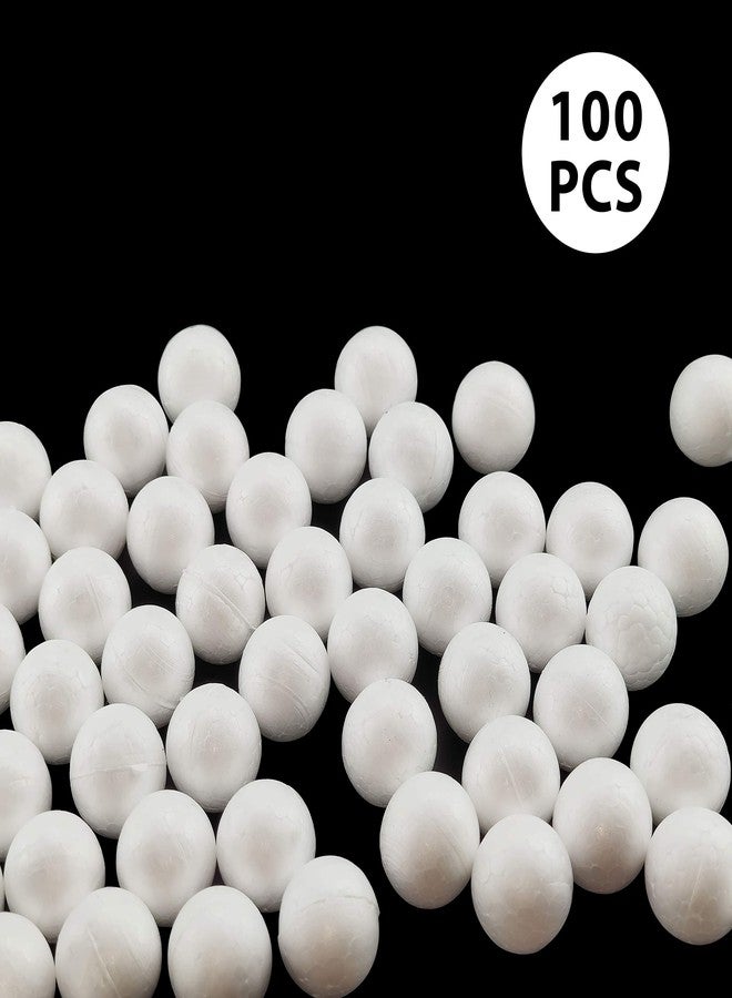 IFAMIO 100 Pack 0.8 Inch Blank Foam Balls for Art Decoration Polystyrene Small Craft Foam Balls for Easter Sphere Foam Ball for School DIY Projects - Image 2