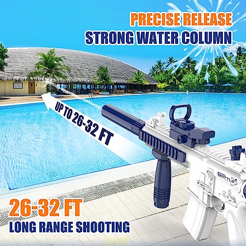 Dolanus Electric Water Gun for Kids Adults Automatic Squirt Gun with up to 32 Ft Long Range Summer Outdoor Beach Swimming Pool Party Toys Gift for Kids Age 8 9 10 11 12 Years Old Boys Blue - Image 5