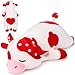 Auspicious beginning 30 Giant Mushroom Cow Plush Stuffed AnimalCute Mushroom Cow Plush Body Pillow Plushies Large Sleeping Cow Stuffed Animal Big Plushie Toy Birthday Gifts for Kids Girls Boys - Image 2