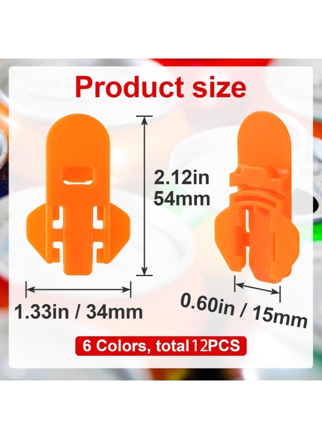 SUNSAR Can Stoppers for Drinks, 12-Pack, Ring Opener and Lid Sealers for Soda Cans - Image 2