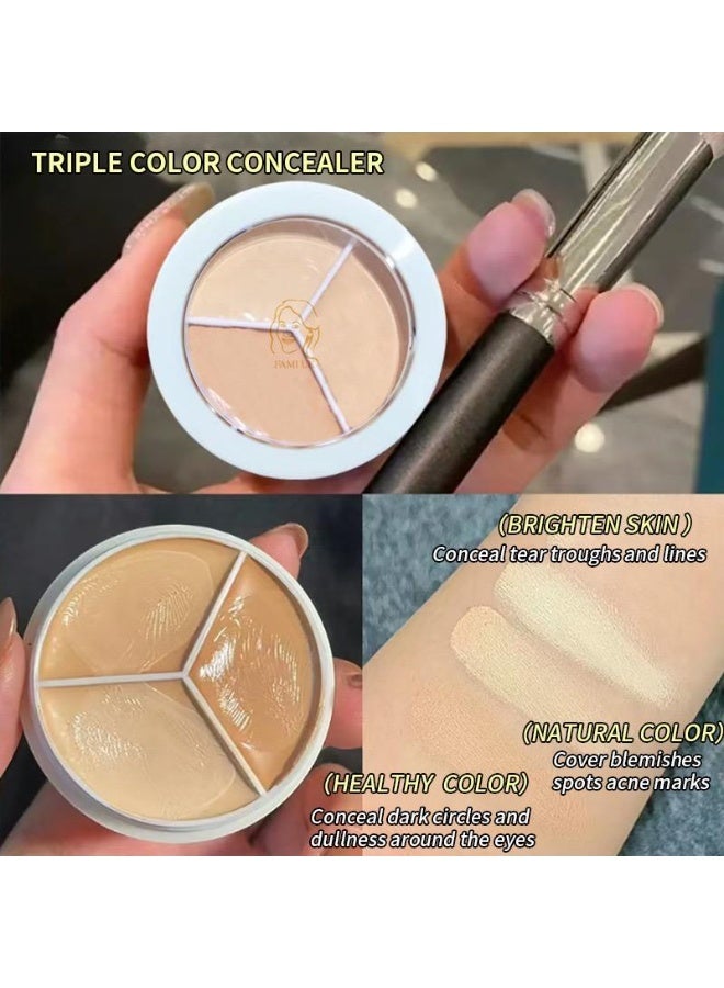 FAMIUK FAMI UK Brightening & Blur Trio | 3-in-1 Concealer | Flawless Coverage | For All Skin Types - Image 3