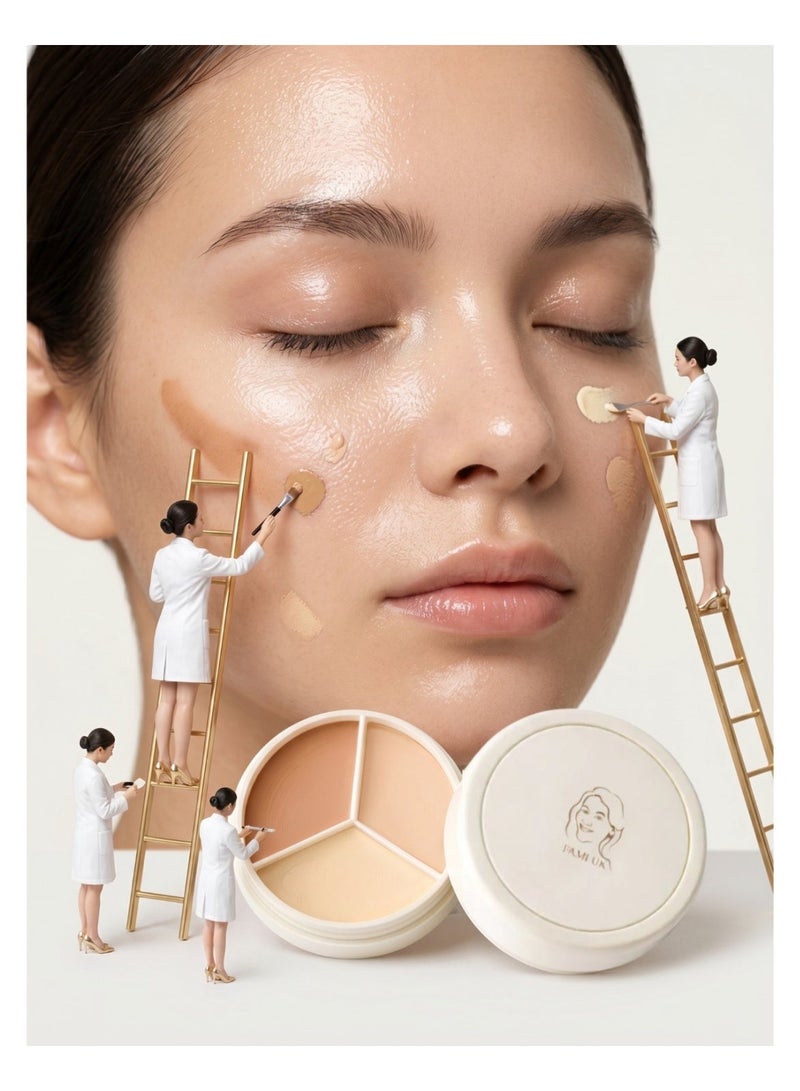 FAMIUK FAMI UK Brightening & Blur Trio | 3-in-1 Concealer | Flawless Coverage | For All Skin Types - Image 4