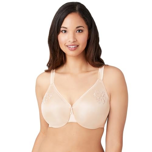 Wacoal womens Slimline Seamless Underwire Minimizer Bra, SAND, 34D - Image 1