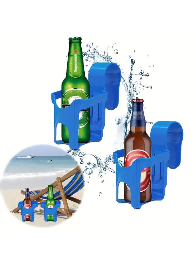 2 Pcs Multifunctional Plastic Pool Cup Holder For Poolside Drinks Accessories - Image 1